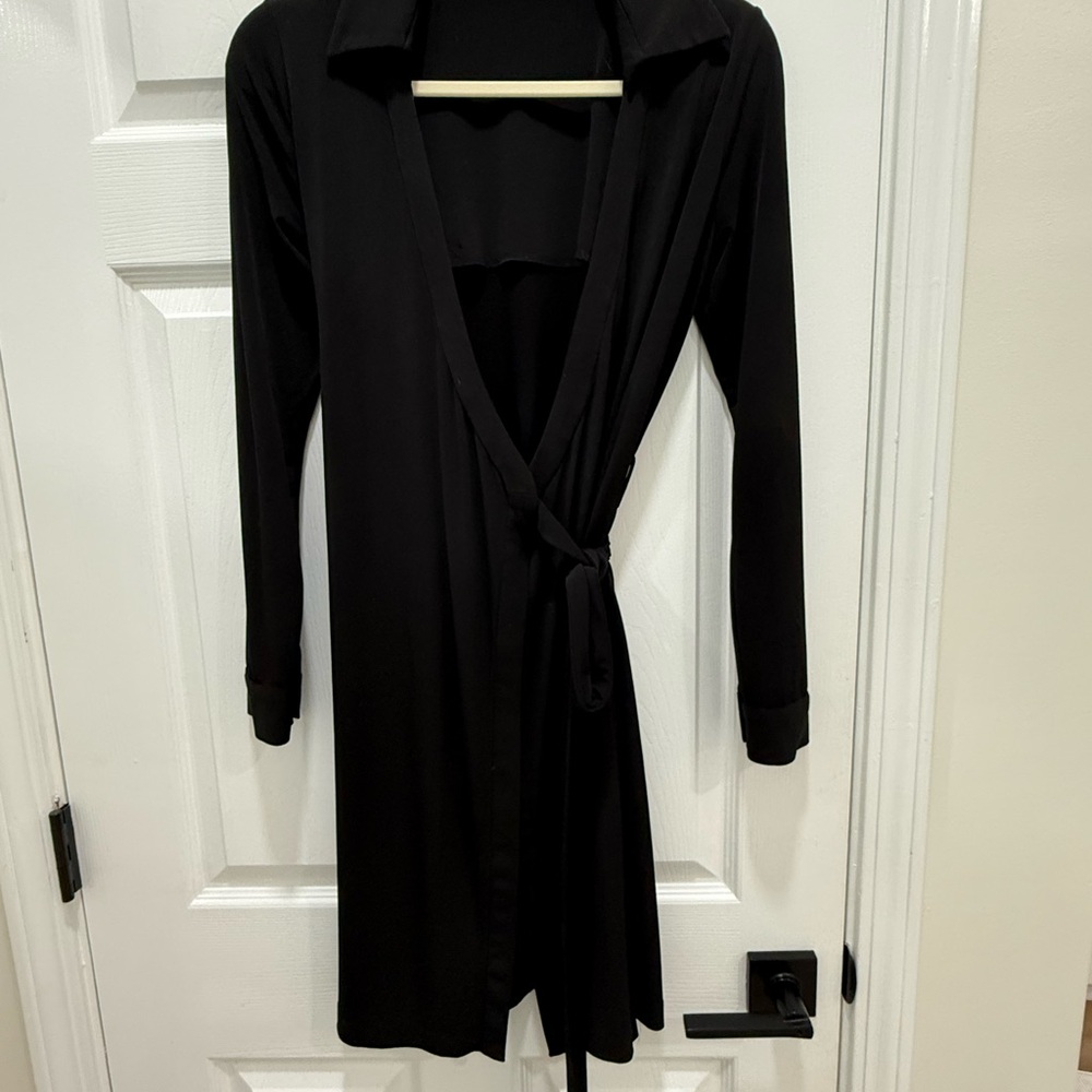Calvin Klein Black Wrap Dress
